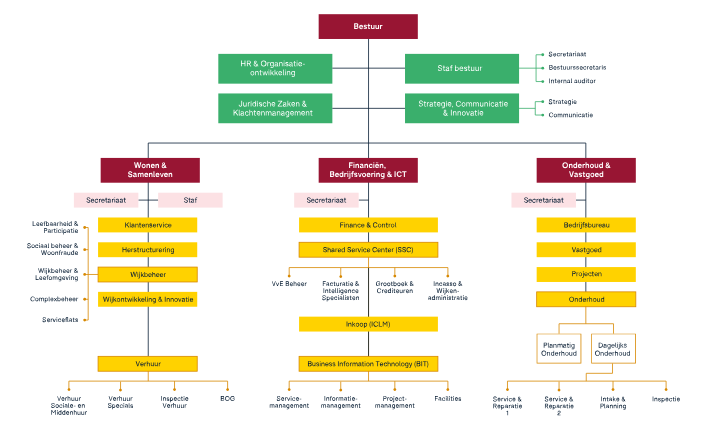 Organogram van Staedion